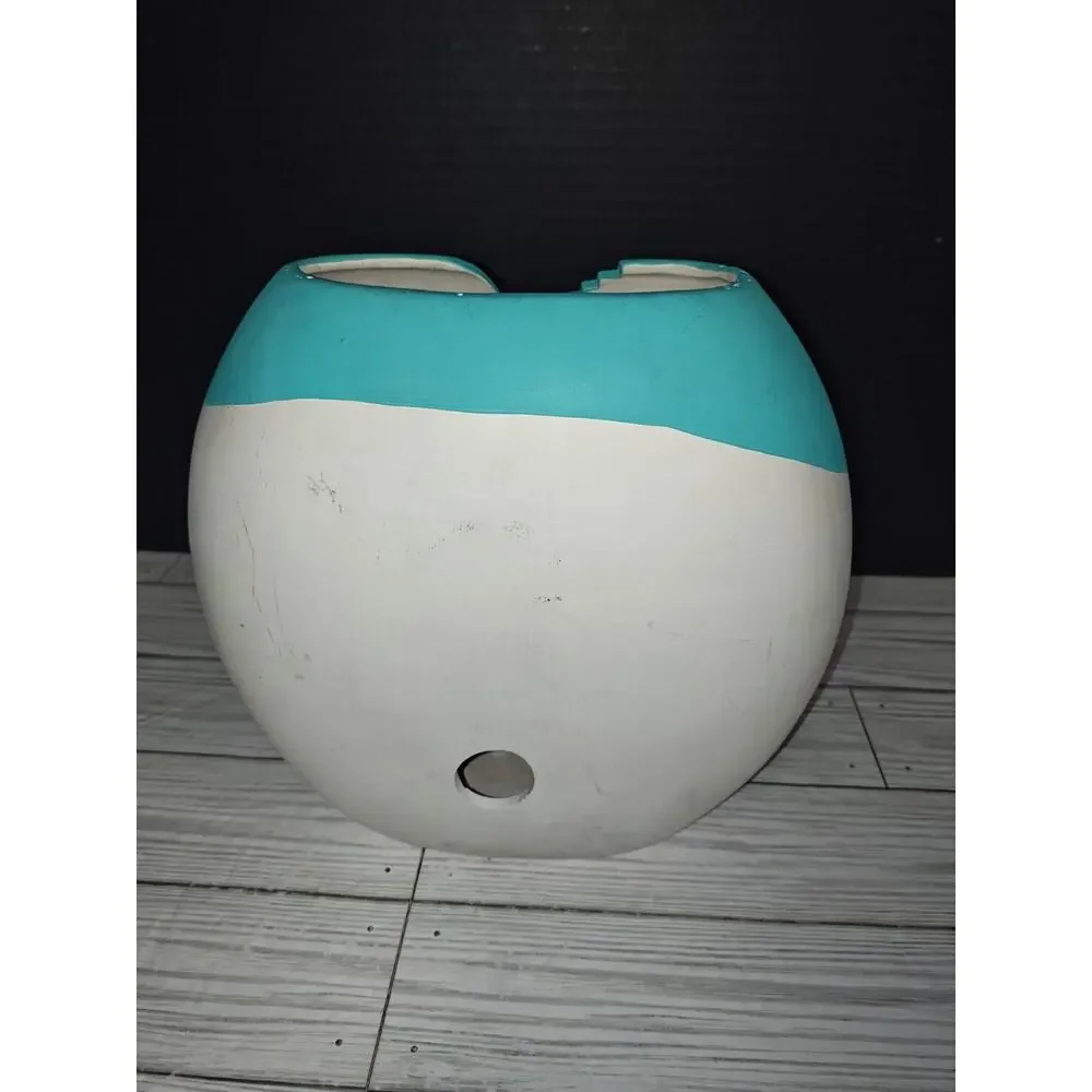 Vintage Ceramic Native American New Mexico Adobe House Cactus Pillow Vase Decor